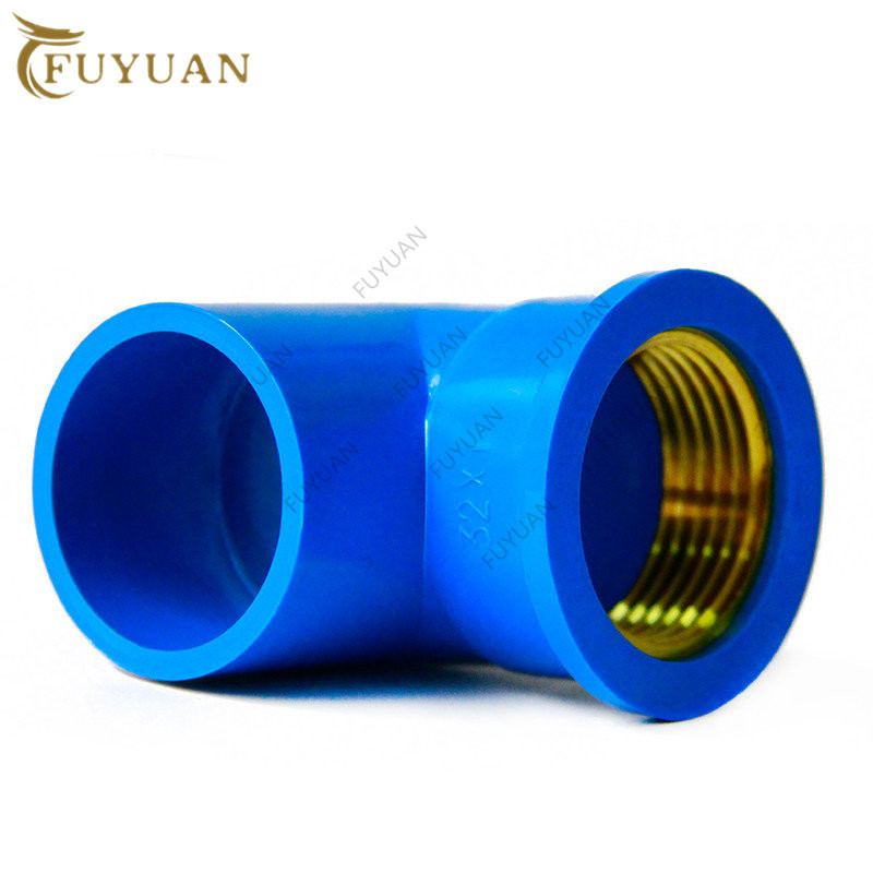 1 бр. 1/2, 3/4, 1 инча PVC месингови 90-градусови колянови съединители, метални PVC съединения с вътрешна резба за напояване на домашна градина, PVC фитинги