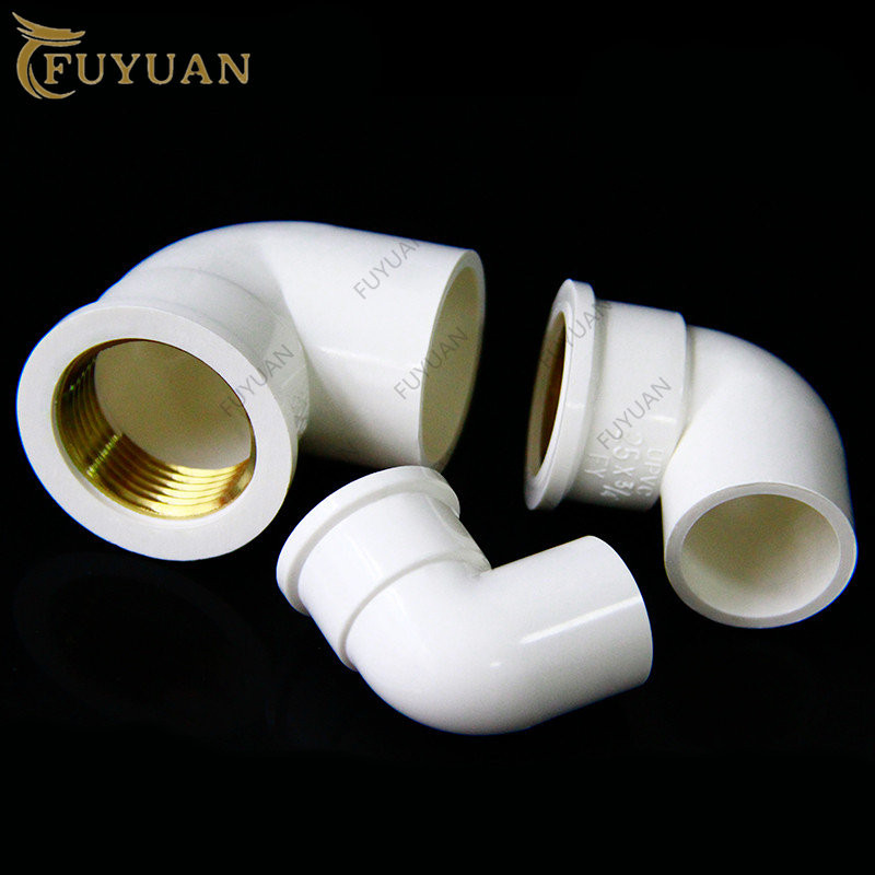 1 бр. 1/2, 3/4, 1 инча PVC месингови 90-градусови колянови съединители, метални PVC съединения с вътрешна резба за напояване на домашна градина, PVC фитинги
