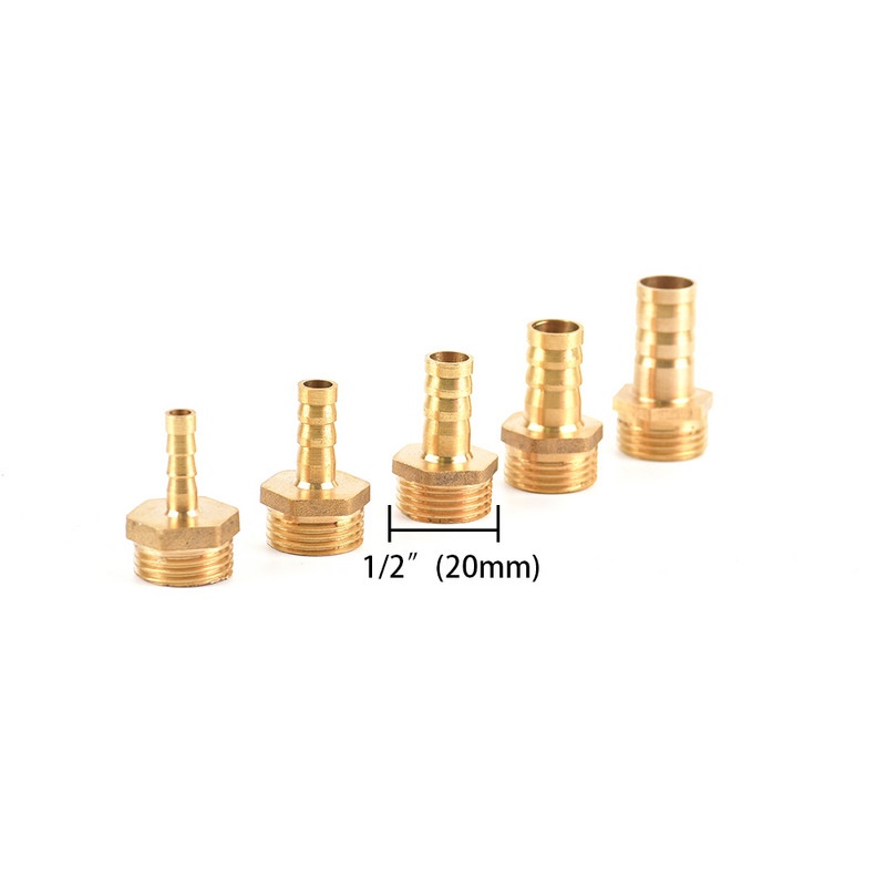 S60x6 Груба резба IBC Адаптер за резервоар за вода 1/2" Фитинг за опашка на маркуч Градински маркуч Фитинги за тръби Дренажен конектор