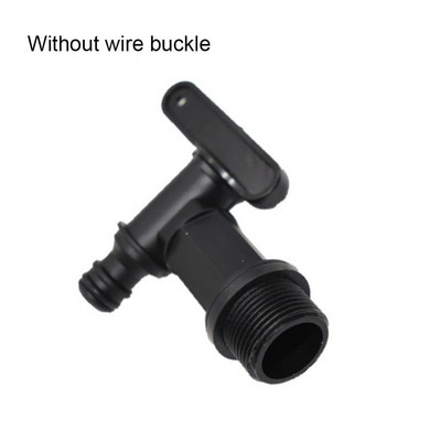 IBC Wasserhahn tonnás hordós szellőző S60 Zentrum transzfer Abdeckung Drehen 6 perces 3/4 Schwarz Schnuller Wasserhahn kertre
