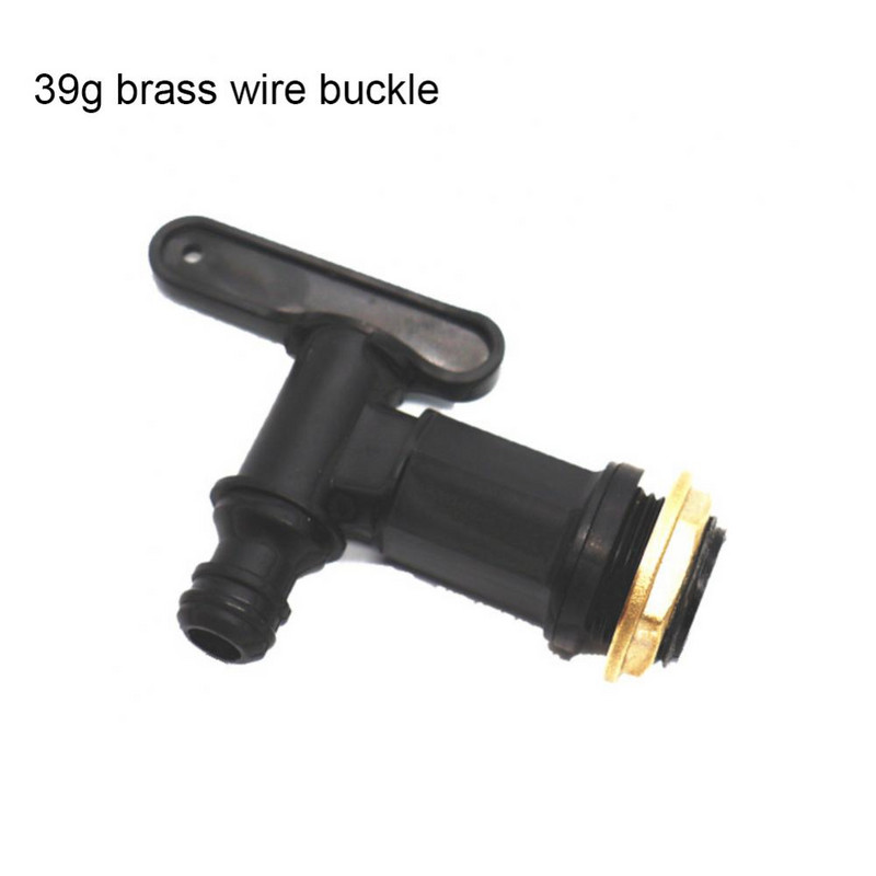 IBC Wasserhahn Ton Barrel Ventil S60 Zentrum Transfer Abdeckung Drehen 6 Minuten 3/4 Schwarz Schnuller Wasserhahn За градина