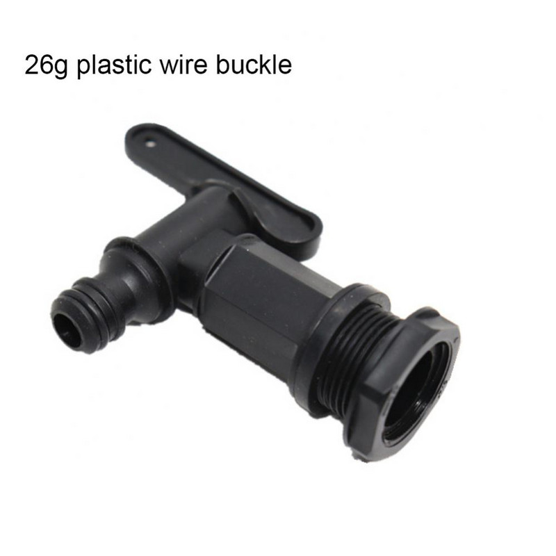 IBC Wasserhahn Ton Barrel Ventil S60 Zentrum Transfer Abdeckung Drehen 6 Minuten 3/4 Schwarz Schnuller Wasserhahn За градина