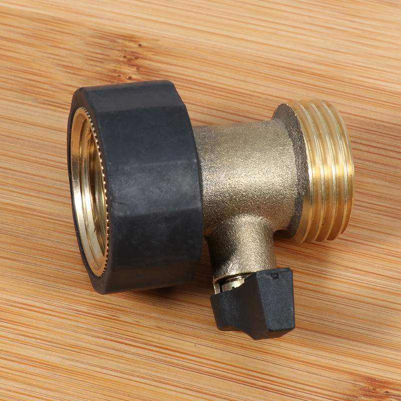 Тежък маркуч Водни части Съединител за спирателен вентил 3/4 Входяща резба Месингова градина