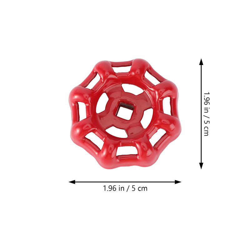 3 бр. Метален маркуч, дръжка на шибър, декоративна топка, спирателна 5X5CM, червена спирачна клапа от неръждаема стомана