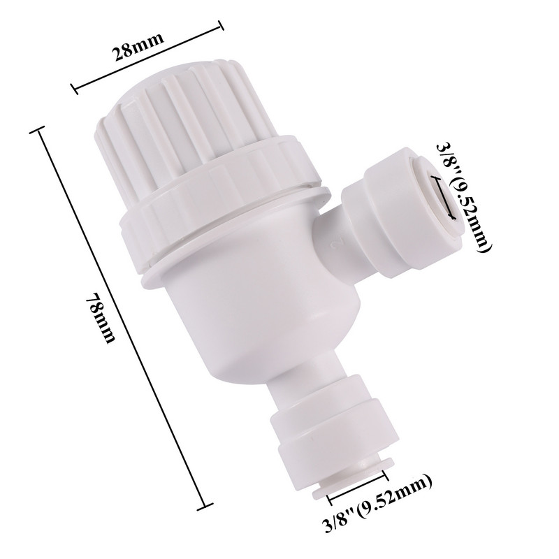 Γρήγορη υποδοχή φίλτρου νερού 90 μοιρών αγκώνα 1/4 ιντσών 3/8 ιντσών σωλήνας POM σωλήνας σύνδεσης PE Φίλτρο με αντίστροφη όσμωση Εξαρτήματα