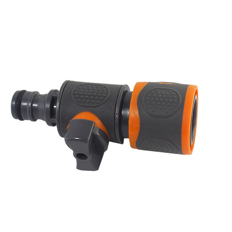 Тръбен маркуч с покритие Конектор за воден пистолет Фитинги за градински водопроводни конектори за градинарски вентил Единичен нипел с гумено покритие