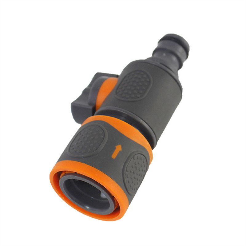 Тръбен маркуч с покритие Конектор за воден пистолет Фитинги за градински водопроводни конектори за градинарски вентил Единичен нипел с гумено покритие