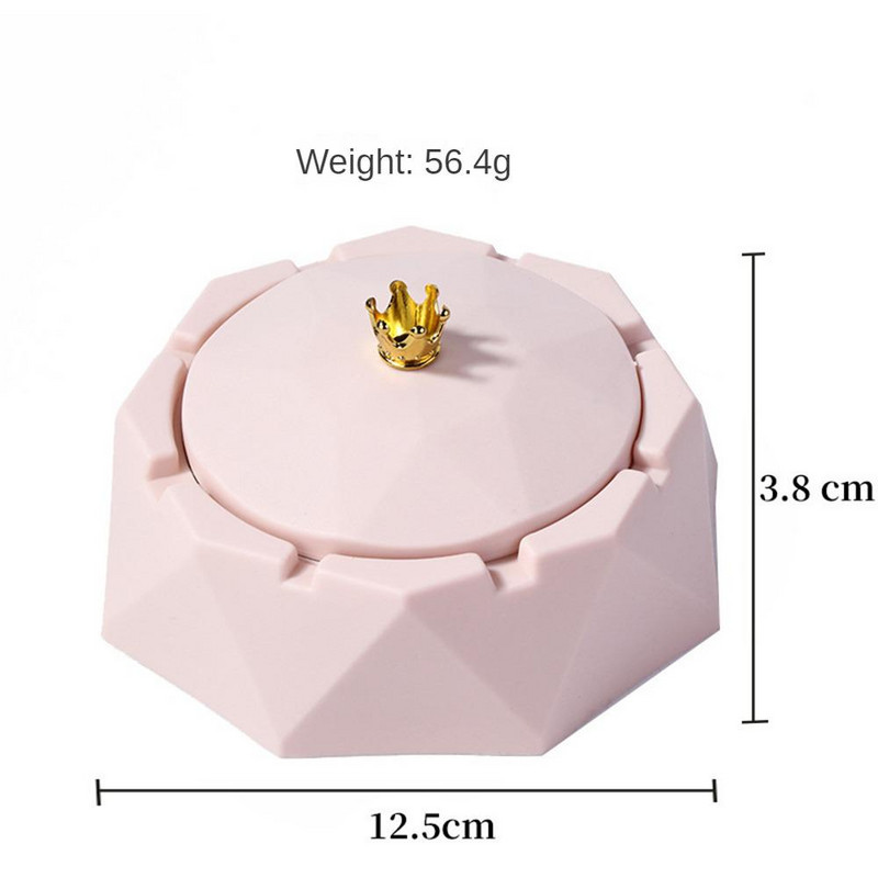 Διακοσμητικό Meijia Εύκολο στο καθάρισμα Αντιανεμικό στέμμα Τασάκι που δεν τρέχει στάχτη Πολλαπλή χρήση ενός αντικειμένου με κάλυψη Οικογένεια