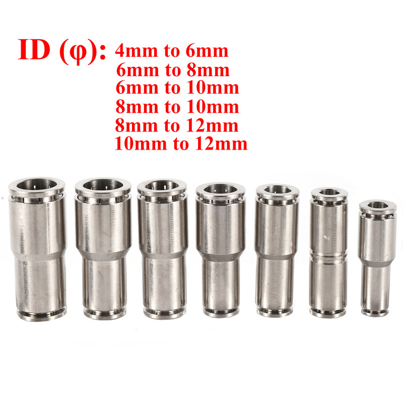 месингов метален пневматичен бърз съединител 4-6 6-8 6-10 8-10 8-12 10-12 mm въздушна тръба с високо налягане бърз съединител конектор за маркуч за вода