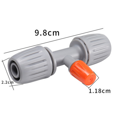 16 mm-es 1/2`` PE cső reteszelt csatlakozó Záróanyák Kerti vízcsatlakozó cső 4/7 mm-es tömlőszerelvények Kert Mezőgazdaság öntözőcsatlakozó