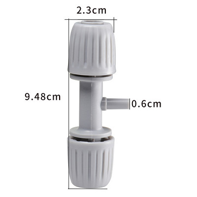 16 mm-es 1/2`` PE cső reteszelt csatlakozó Záróanyák Kerti vízcsatlakozó cső 4/7 mm-es tömlőszerelvények Kert Mezőgazdaság öntözőcsatlakozó
