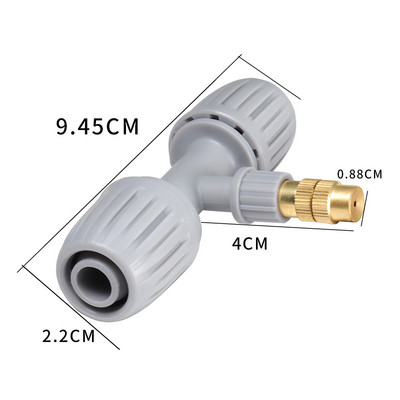 16 mm-es 1/2`` PE cső reteszelt csatlakozó Záróanyák Kerti vízcsatlakozó cső 4/7 mm-es tömlőszerelvények Kert Mezőgazdaság öntözőcsatlakozó
