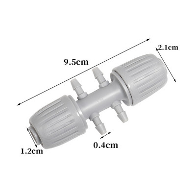 16 mm-es 1/2`` PE cső reteszelt csatlakozó Záróanyák Kerti vízcsatlakozó cső 4/7 mm-es tömlőszerelvények Kert Mezőgazdaság öntözőcsatlakozó