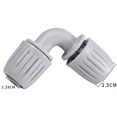 16 mm-es 1/2`` PE cső reteszelt csatlakozó Záróanyák Kerti vízcsatlakozó cső 4/7 mm-es tömlőszerelvények Kert Mezőgazdaság öntözőcsatlakozó