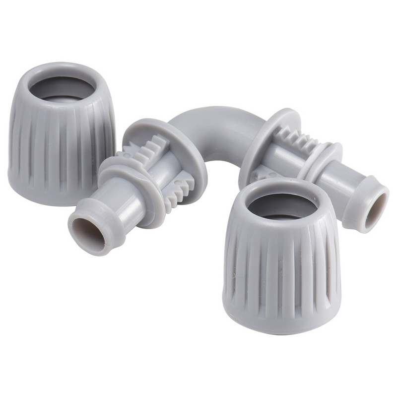 16 mm 1/2'' PE тръба Заключен съединител Фиксиращи гайки Съединителна тръба за градинска вода 4/7 mm Фитинги за маркуч Градинско земеделие Напоителна връзка