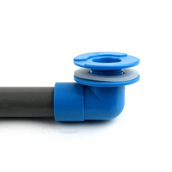 Синьо OD 25 32 40 50 mm Конектор за дренаж на аквариум Конектори за дренажни тръби на резервоар за вода Изходни съединения Фитинги за тръби за водни консумативи