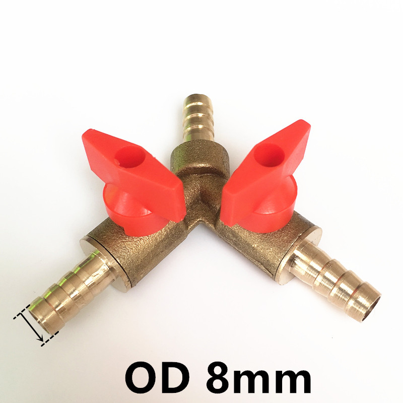 Badu.bg 1 брой 8 mm 10 mm Y форма 3-пътни малки месингови сферични ...