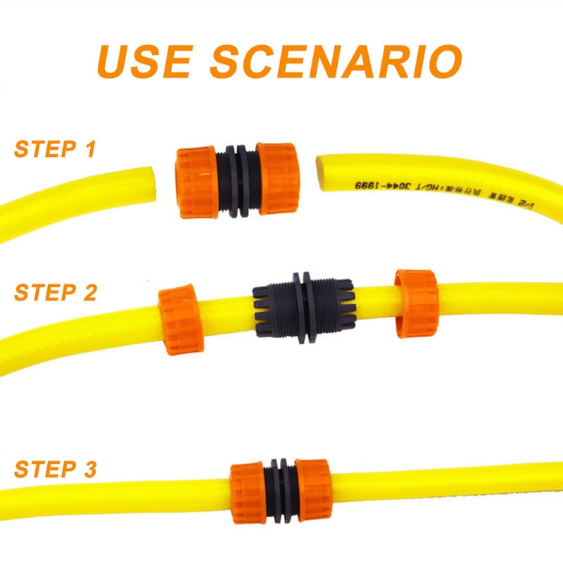 5 x Съединител за маркуч 1/2" Адаптер за удължен ремонт на градинска дърводелка Mender