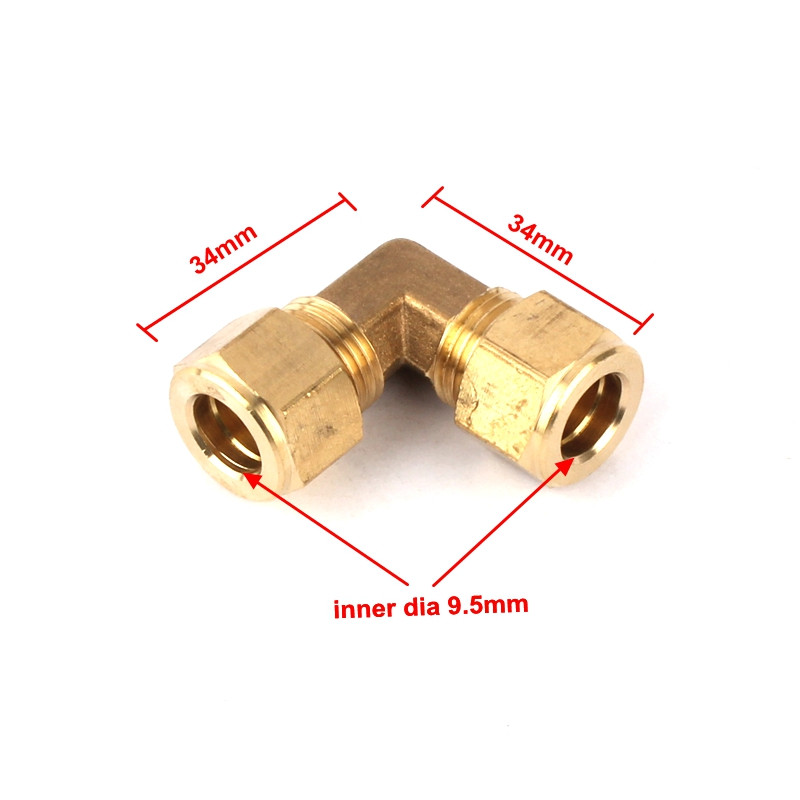 1 τμχ Εσωτερική διάμετρος 9,5 mm Μπρούτζινος σύνδεσμος αγκώνων υψηλής πίεσης 90 μοιρών σύνδεσμος σωλήνα αγκώνα για σύστημα ψεκασμού