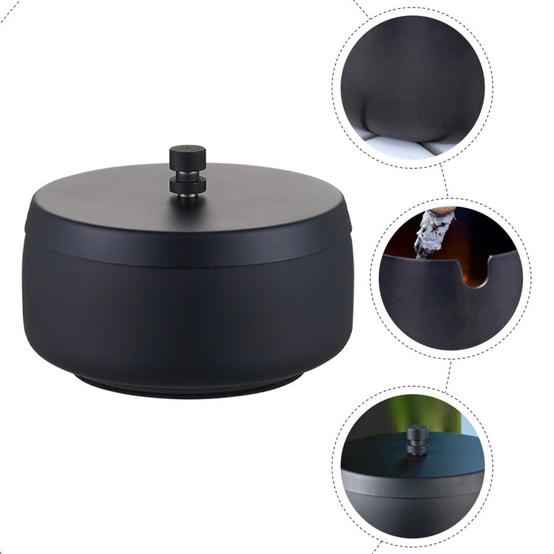 Пепелник от неръждаема стомана Ретро декор Аксесоар за дома Покер Дизайн Орнамент Запалка Винтидж Декоративни офис консумативи