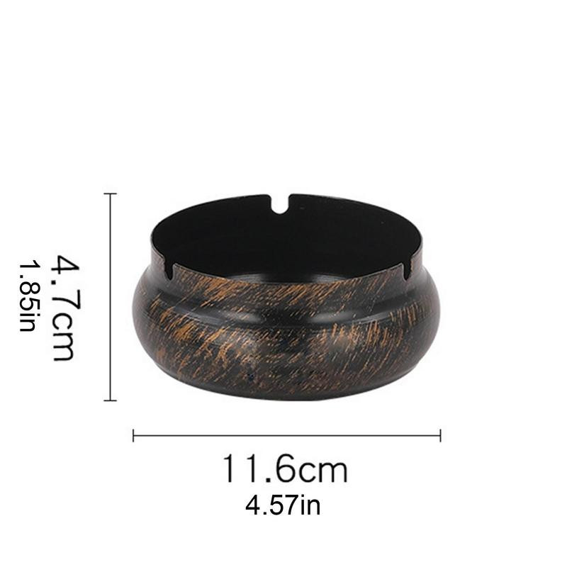 Външни пепелници Голям покрит пепелник на плота Мултифункционален художествен занаят Пепелник за пушене без мирис Бездимен ветроустойчив автомобил