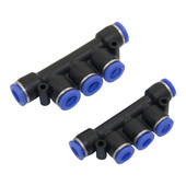 6mm/8mm 5-utas csúszózár Gyors kerti csatlakozók Tájipari Öntözés Porlasztás Párásító csőcsatlakozó 10db