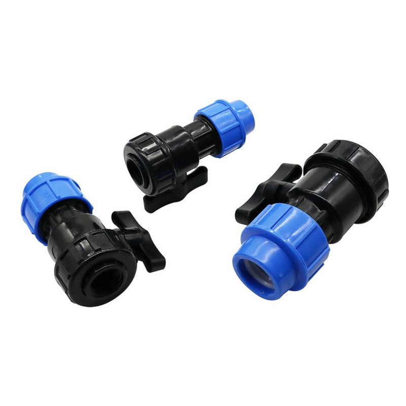DN20 DN25 DN32 до 1/2" 3/4" 1" Външна резба PE Waterstop Клапан Система за градинско напояване Тръба Тръба Свързване на маркуч Бърза връзка