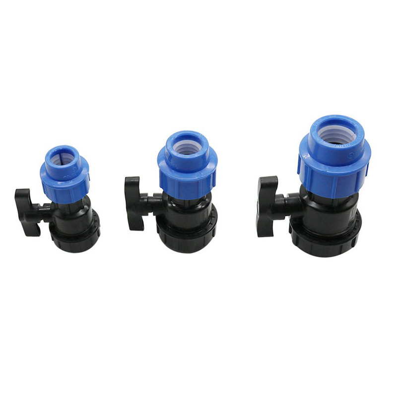 DN20 DN25 DN32 до 1/2" 3/4" 1" Външна резба PE Waterstop Клапан Система за градинско напояване Тръба Тръба Свързване на маркуч Бърза връзка