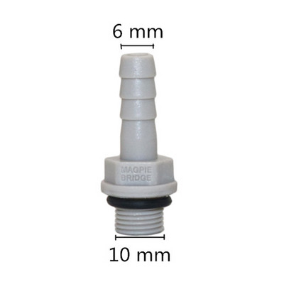 Műanyag-acél 1/8" menetes egyenes csatlakozó akváriumi légszivattyú csatlakozó akvárium csőcsatlakozó mezőgazdasági szerszámok cső 3 db