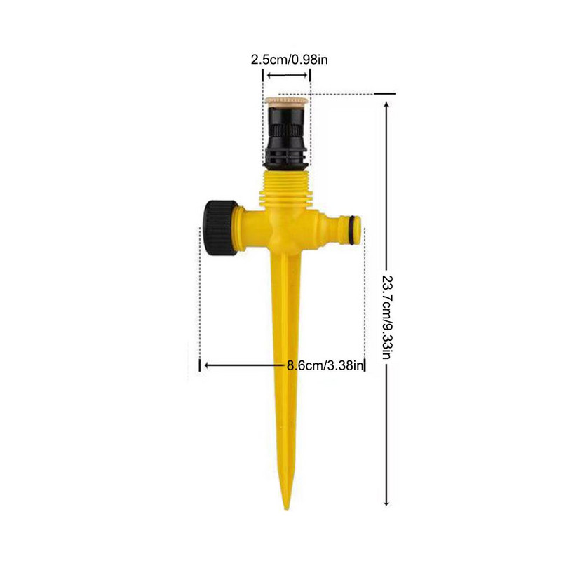 360° aiavihmutiga pöörlev kastmissüsteem, automaatne põllumajandus murufarmi kasvuhoone pihustusotsiku tööriist