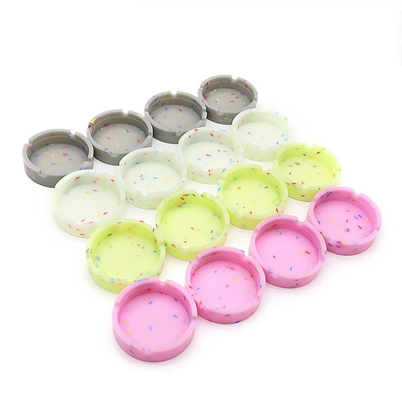 Fluorescentna meka pepeljara Okrugla pepeljara za vanjske cigarete Trave Pepeljare