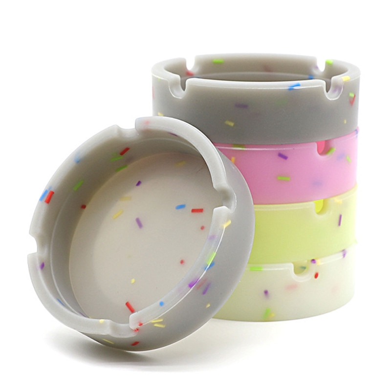 Fluorescentna meka pepeljara Okrugla pepeljara za vanjske cigarete Trave Pepeljare