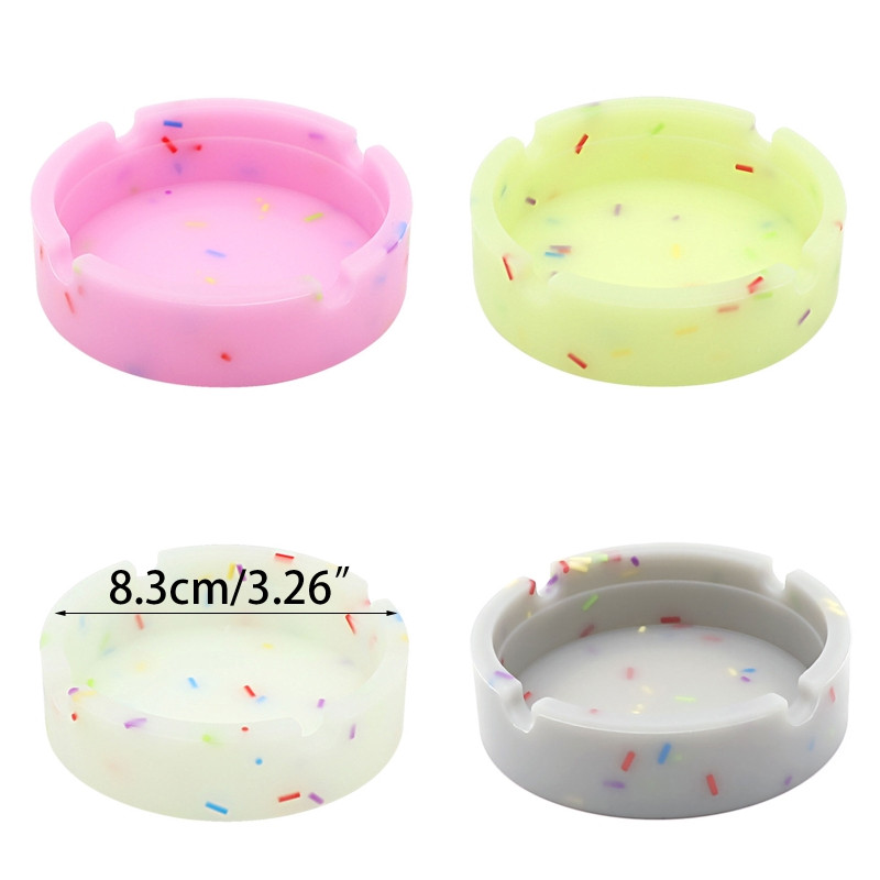 Fluorescentna meka pepeljara Okrugla pepeljara za vanjske cigarete Trave Pepeljare