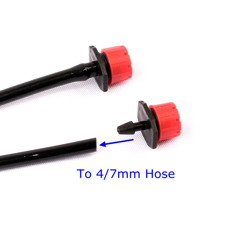 50 бр. 8 дупки капкови излъчватели регулируема напоителна бодлива капкова глава за микро напояване на ферма капкова система капкообразуваща тръба 4/7 mm