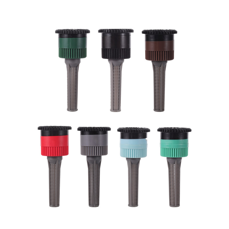 Изскачащи спринклери Резервни разпръскващи дюзи Градина Парк Ферма Тревна морава 0~360° Регулируем ъгъл Поливане Охлаждаща дюза 5 бр.