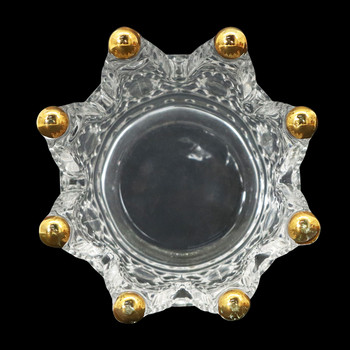 Стъклена корона пепелник Персонализиран креативен пепелник King Queen Подпори Декорация на дома