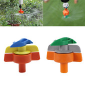 ID 6mm Rotating Micro-sprinkler 360-Degree Spray Nozzle Greenhouse Agriculture Hanging Irrigation Αυτόματο ακροφύσιο ποτίσματος 10Pc