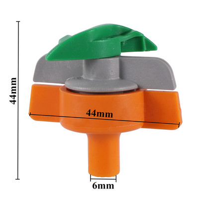 ID 6mm Rotating Micro-sprinkler 360-Degree Spray Nozzle Greenhouse Agriculture Hanging Irrigation Αυτόματο ακροφύσιο ποτίσματος 10Pc