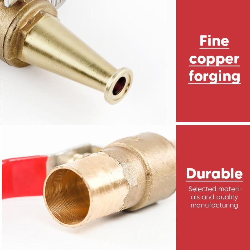 Χάλκινο πιστόλι νερού υψηλής πίεσης Πιστόλι χαλκού νερού υψηλής πίεσης Διακόπτης ψεκαστήρα σωλήνα αυτοκινήτου Πότισμα Κήπος Σωλήνας νερού πυρόσβεσης