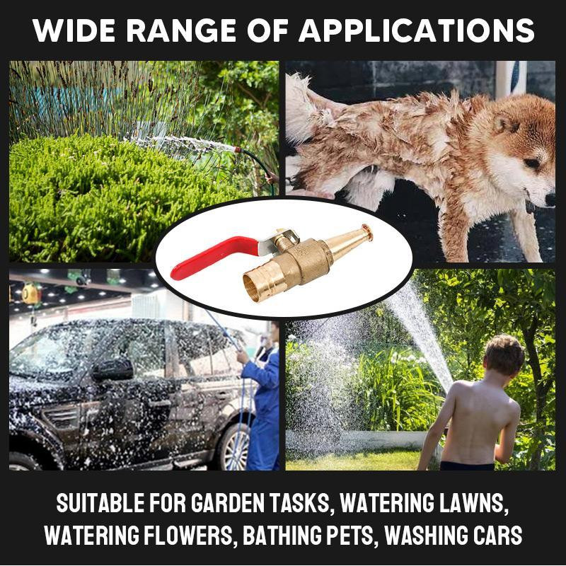 Χάλκινο πιστόλι νερού υψηλής πίεσης Πιστόλι χαλκού νερού υψηλής πίεσης Διακόπτης ψεκαστήρα σωλήνα αυτοκινήτου Πότισμα Κήπος Σωλήνας νερού πυρόσβεσης