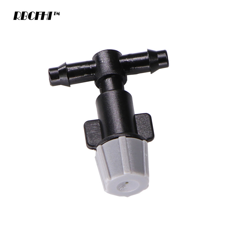 RBCFHI 20PCS Podesivi vrt Navodnjavanje kap po kap Mlaznice za zamagljivanje Kapalica za navodnjavanje Raspršivač za raspršivanje 4/7 mm T-priključak