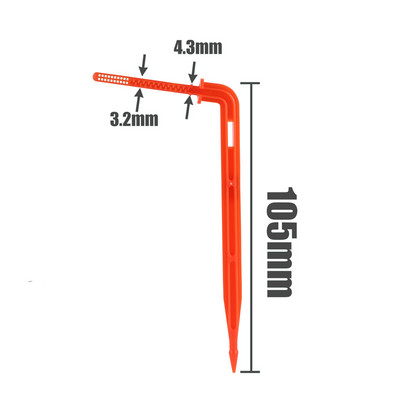Curved Arrows Emitter Agriculture Σύστημα άρδευσης θερμοκηπίου Drippers for 3/5 mm Hose Garden Sprinklers injector 40 τμχ