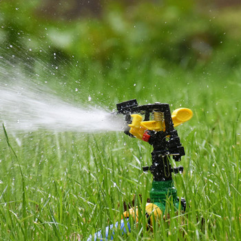 Ρυθμιζόμενος περιστρεφόμενος εκτοξευτήρας νερού Farm sprinklers Με πλαστική ακίδα Rocker sprinkler Χρησιμοποιείται για πότισμα και άρδευση γκαζόν 1 σετ