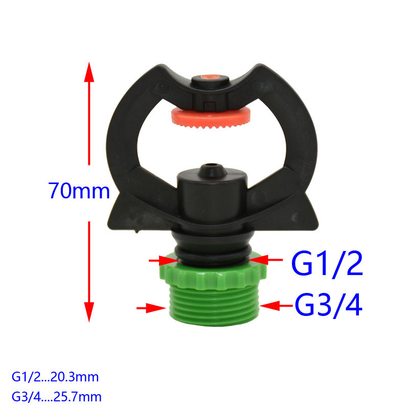 1/2" 3/4" напоителна рефракционна дюза външна резба градинска морава спринклерна напоителна дюза поливане на растения поливане 1PCS