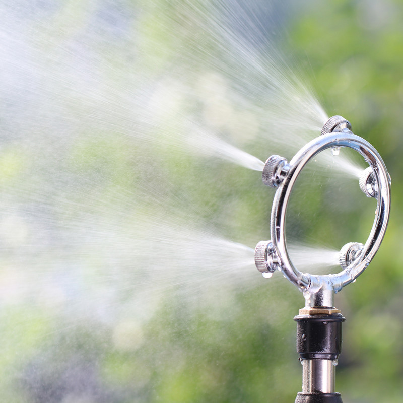 1 db rozsdamentes acél kerti párásító fúvókák 3/4/5 kivezetések kerti öntözés hűtő öntözőrendszer permetező permetező M14 1/2"-es