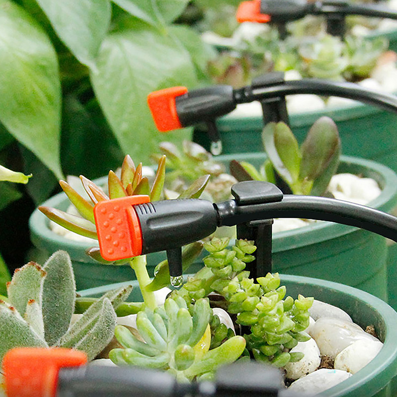10 db mikro csepegtető öntözőrendszer kerti növények öntözőrendszere, állítható csepegtető nyomás kompenzált csepegtetőszerszám