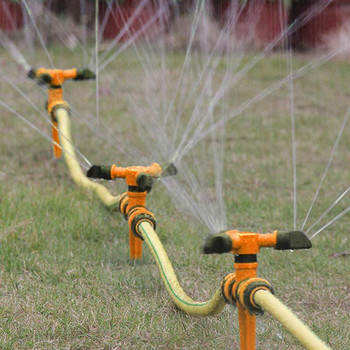 Въртящ се спринклер за двор 360 въртене спринклер за напояване на тревата Автоматичен воден спринклер против прекомерно пръскане Равномерен воден слой