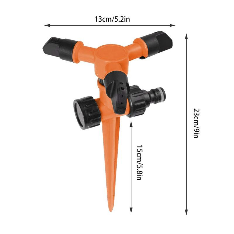 Въртящ се спринклер за двор 360 въртене спринклер за напояване на тревата Автоматичен воден спринклер против прекомерно пръскане Равномерен воден слой
