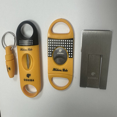 Instrumente pentru trabucuri Set 4 piese Foarfece pentru trabucuri Hole Punch Suport pentru trabucuri Accesorii pentru trabucuri