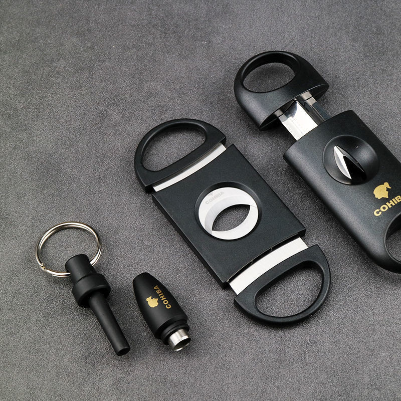 Инструменти за пури Комплект от 4 части Ножици за пури Перфоратор Поставка за пури Аксесоари за пури